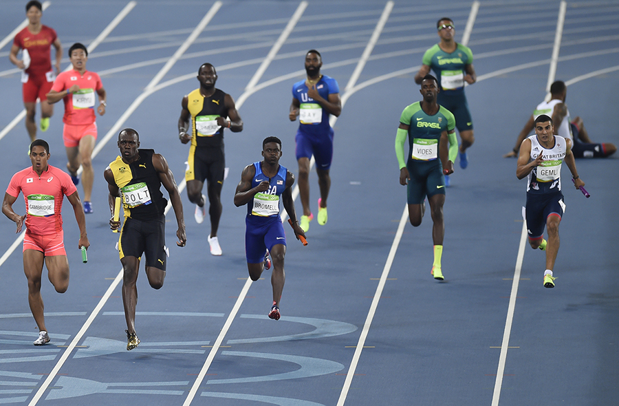 Usain Bolt durante os Jogos Rio 2016, Rio de Janeiro (RJ)