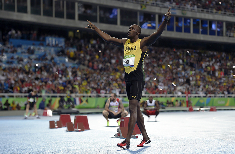 Usain Bolt durante os Jogos Rio 2016, Rio de Janeiro (RJ)