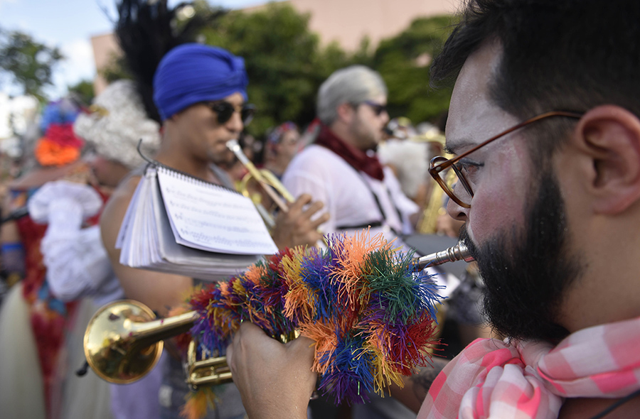 Integrante do bloco Corte Devassa, Belo Horizonte (MG)