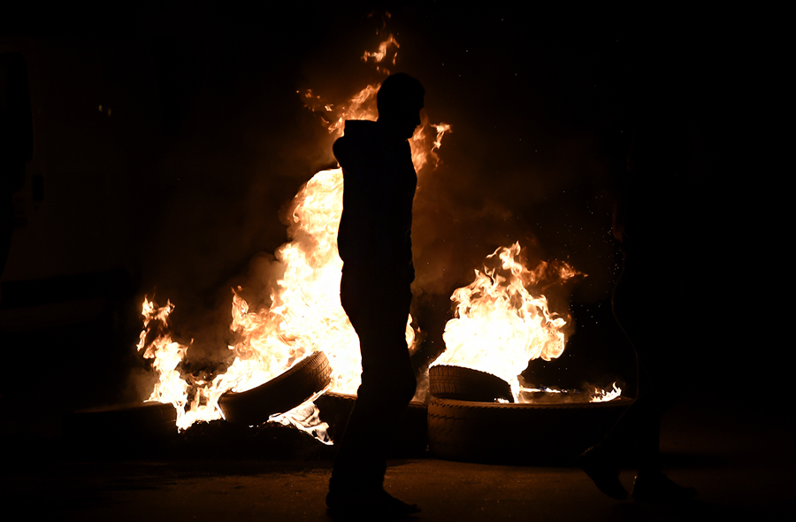 Greve dos caminhoneiros na BR262, Juatuba (MG)