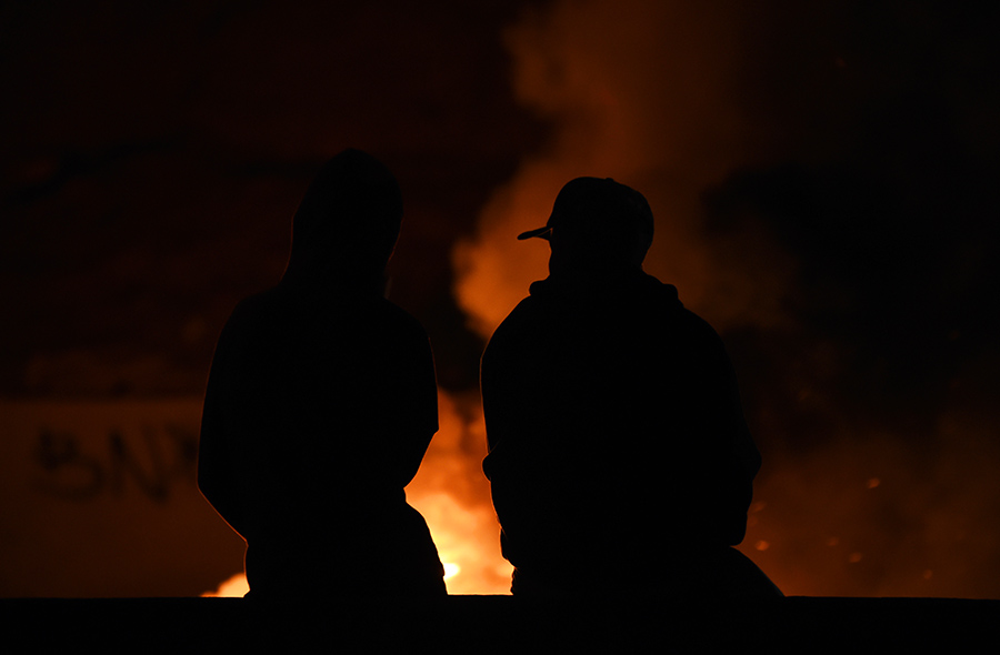 Greve dos caminhoneiros na BR262, Juatuba (MG)