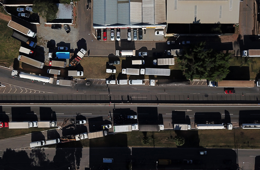 Greve dos caminhoneiros na MG050, Juatuba (MG)