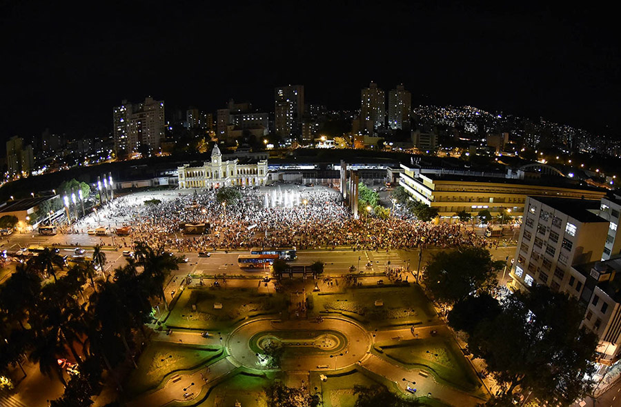 Protesto em favor da democracia, Belo Horizonte (MG)