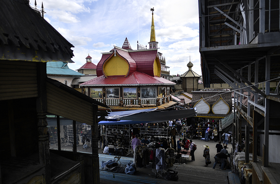 Mercado Izmailovo, em Moscou - Rússia