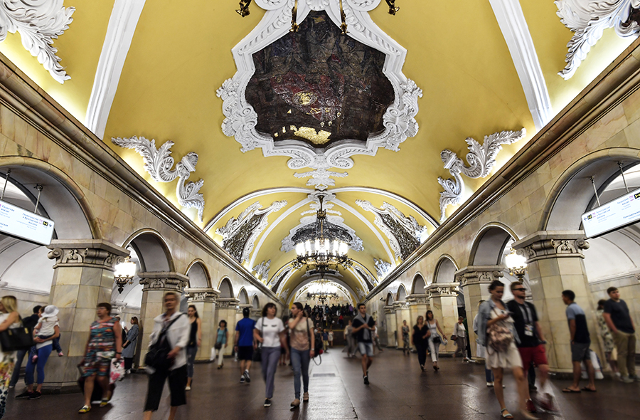 Estação Komsomolskaya, em Moscou - Rússia