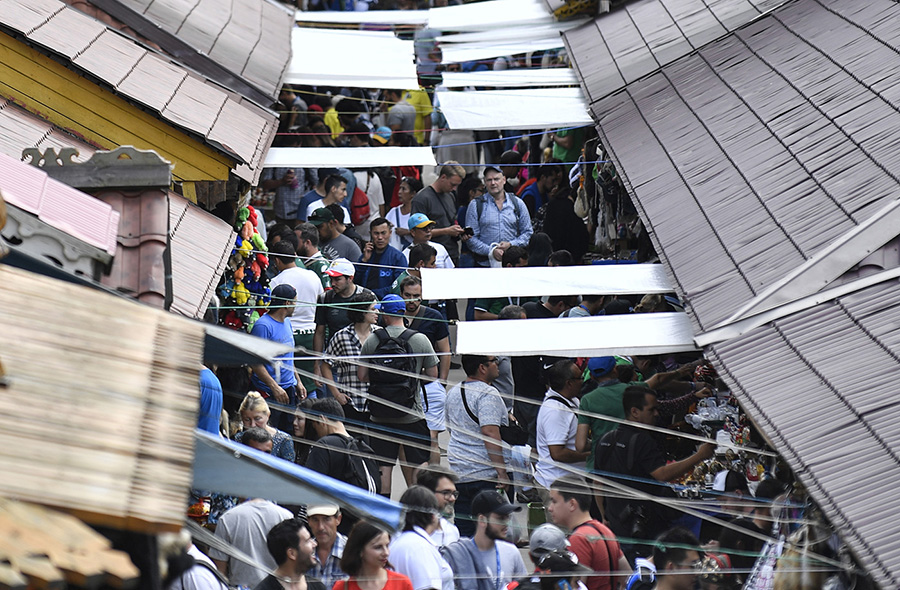 Mercado Izmailovo, em Moscou - Rússia